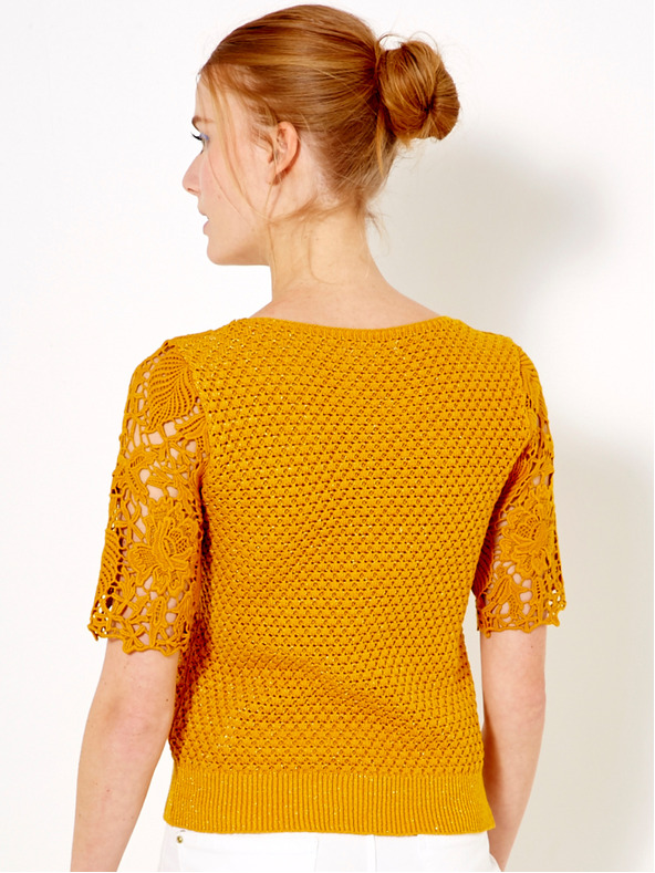 CAMAIEU Oranžna bluza CAMAIEU