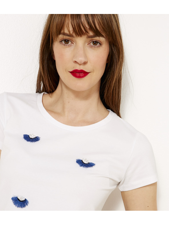 CAMAIEU Bela majica CAMAIEU