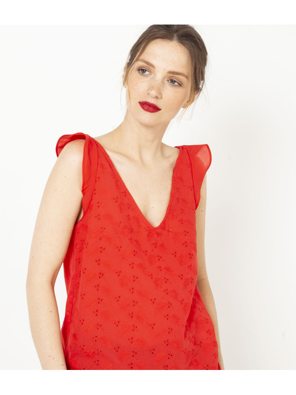 CAMAIEU Oranžna majica CAMAIEU