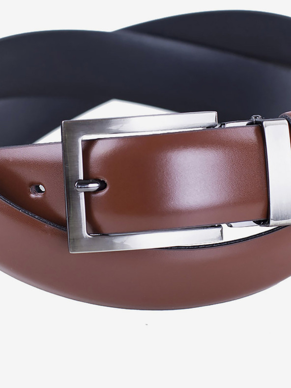 Zapana Rjav moški usnjeni pas Zapana Satyr