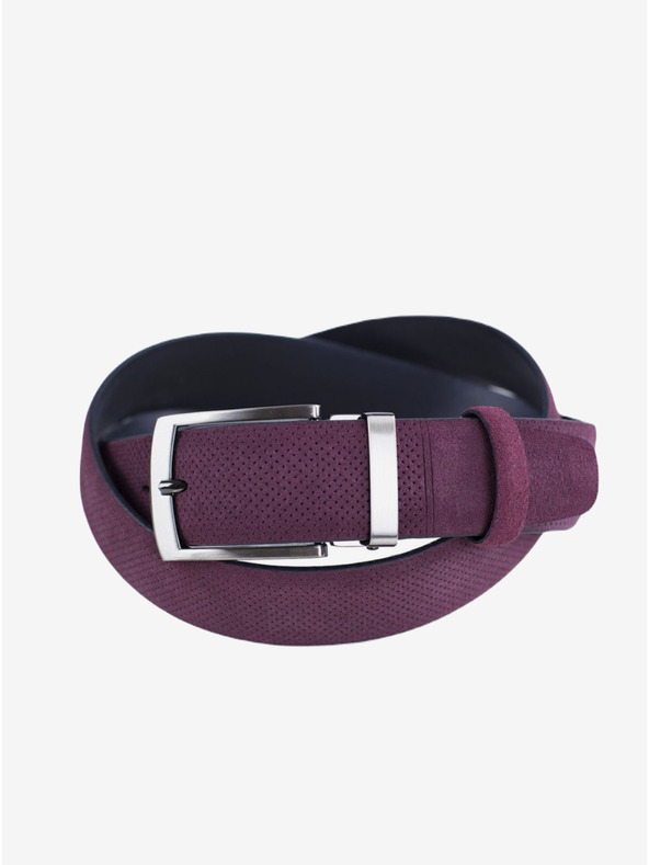 Zapana Vijolična Moški usnjeni pas Zapana Snake