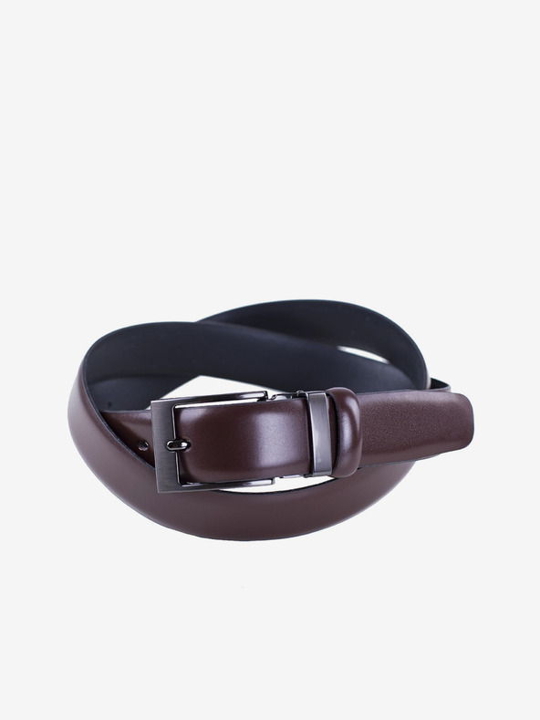 Zapana Temno rjav moški usnjen pas Zapana Satyr