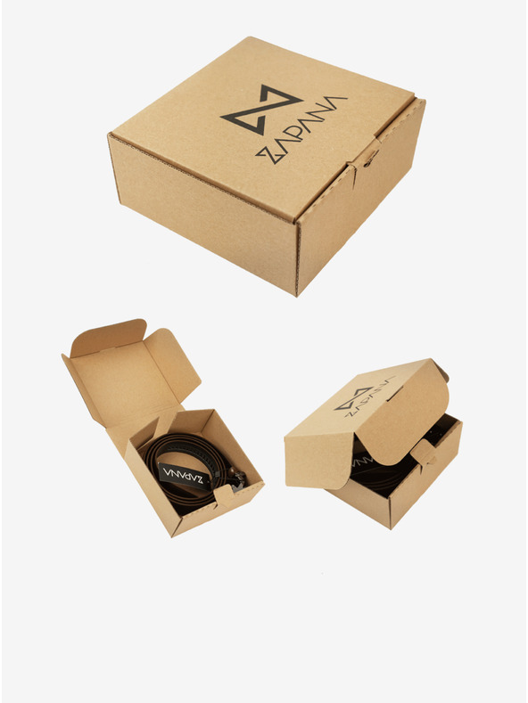 Zapana Temno rjav moški pas Zapana Flow iz usnja