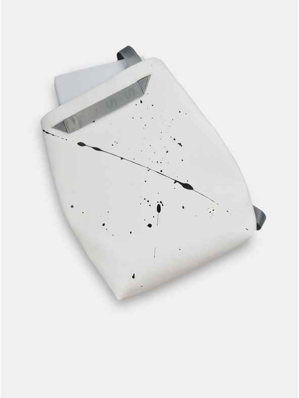 Xiss Ženski nahrbtnik z belim vzorcem Xiss Splashed White City Red