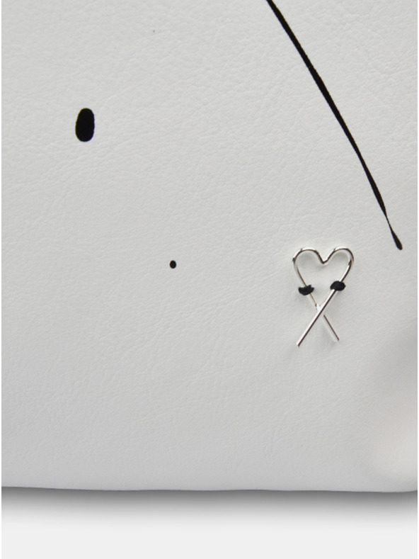 Xiss Ženski nahrbtnik z belim vzorcem Xiss Splashed White City Red