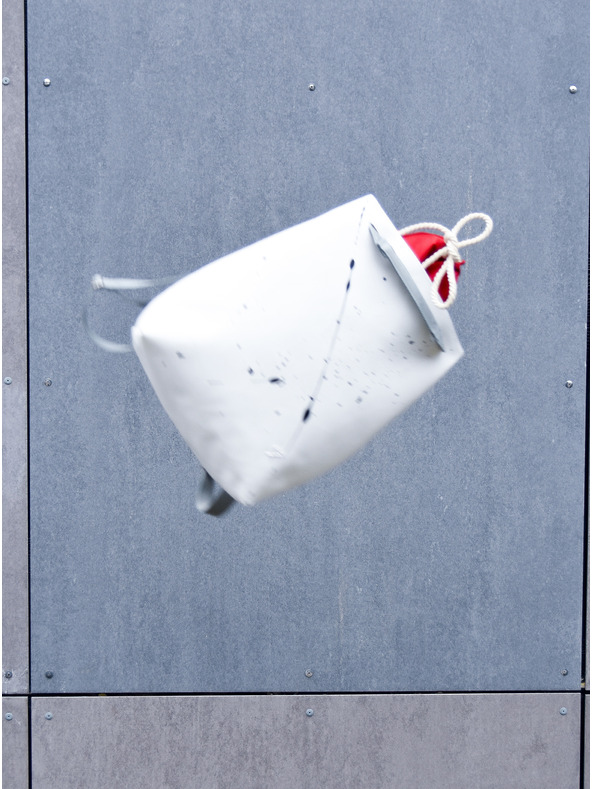 Xiss Ženski nahrbtnik z belim vzorcem Xiss Splashed White City Red