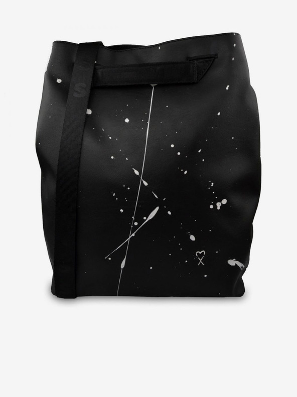 Xiss Črn ženski nahrbtnik z vzorcem Xiss Splashed city black