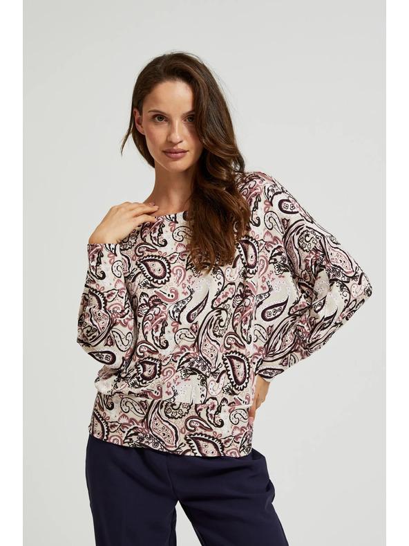 Moodo Svetlo bež ženski pulover