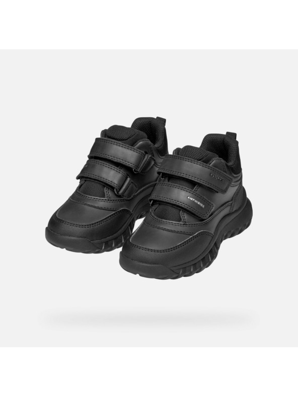 Geox Črni dečji gležnarji Geox Simbyos ABX