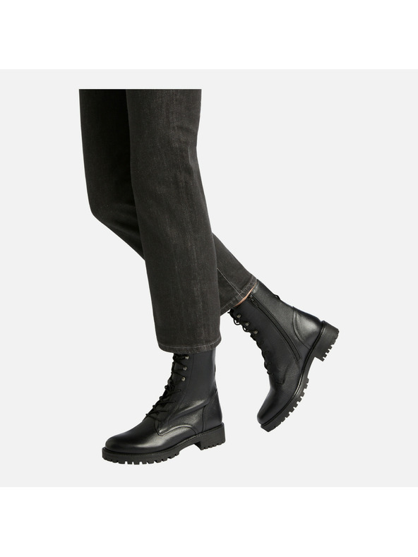 Geox Črni ženski gležnarji Geox Hoara