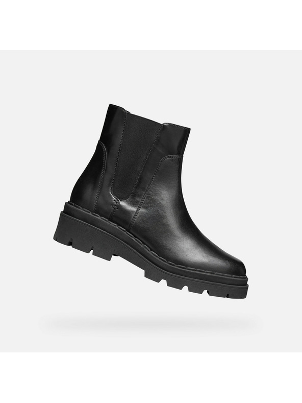 Geox Črni ženski gležnjarji Geox Felleny