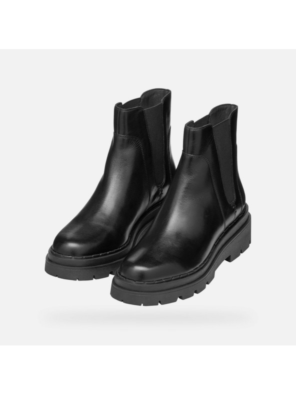 Geox Črni ženski gležnjarji Geox Felleny