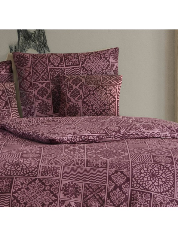 Kvalitex Francosko bombažno posteljnino renforcé 240x220, 70x90cm TOKYO vinsko