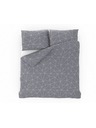 Kvalitex Francosko bombažno perilo NORDIC COLLECTION 240x200, 70x90cm GRID siva