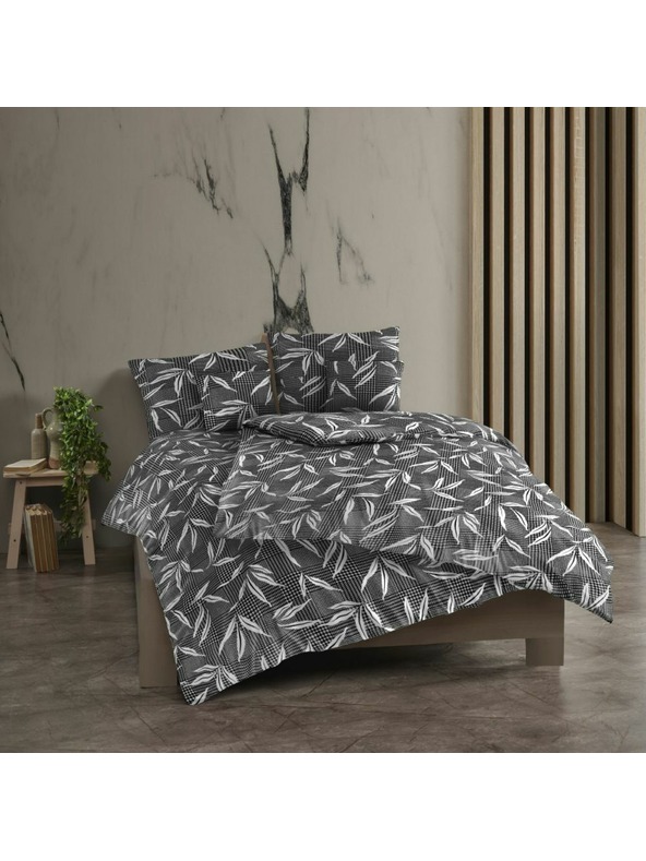 Kvalitex Francosko bombažno perilo renforcé 240x220, 70x90cm OSAKA siva