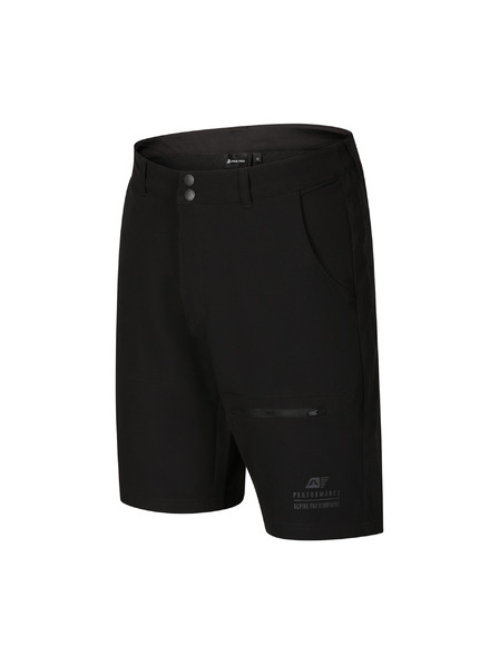 ALPINE PRO Moške softshell kratke hlače s cool dry ALPINE PRO BAK black