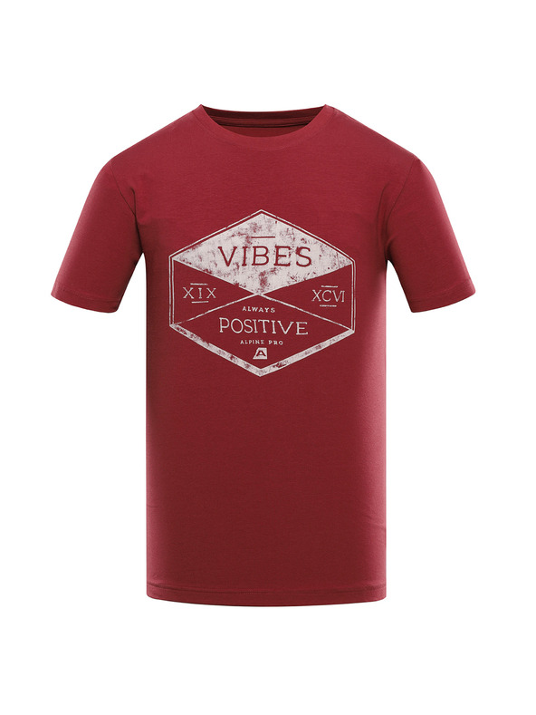 ALPINE PRO Moška bombažna majica ALPINE PRO SUMEK merlot različica pc