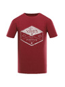 ALPINE PRO Moška bombažna majica ALPINE PRO SUMEK merlot različica pc