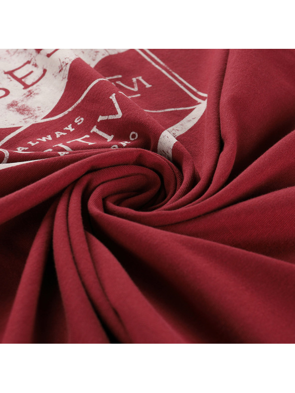 ALPINE PRO Moška bombažna majica ALPINE PRO SUMEK merlot različica pc