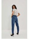 Moodo Ženske jeans hlače Moodo – temno modre