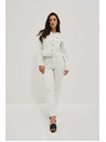 Moodo Bele ženske mom jeans hlače Moodo