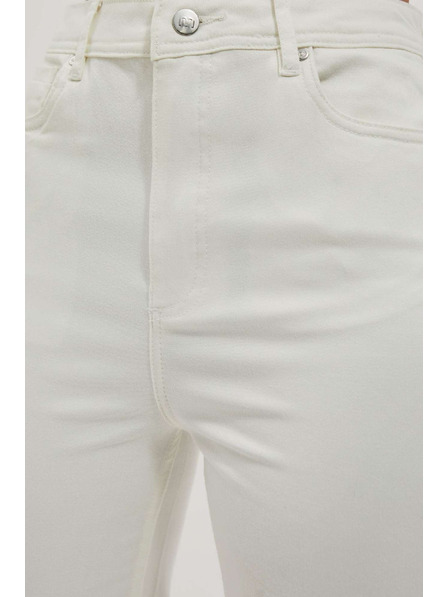 Moodo Bele ženske mom jeans hlače Moodo