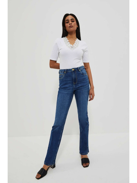 Moodo Ženske jeans hlače Moodo – črne
