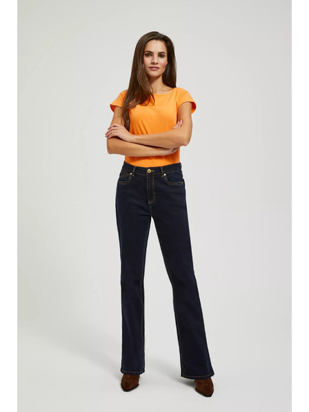 Moodo Ženske jeans hlače Moodo – temno modre