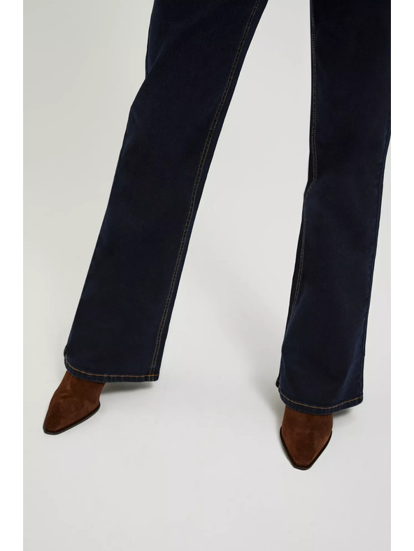 Moodo Ženske jeans hlače Moodo – temno modre