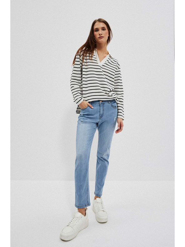 Moodo Ženske jeans hlače Moodo – svetlo modre