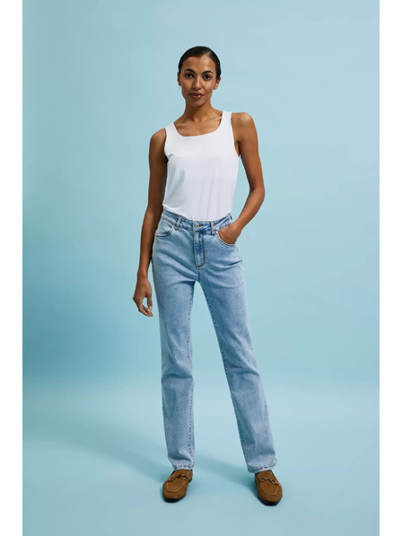 Moodo Ženske jeans hlače Moodo – svetlo modre