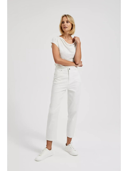 Moodo Ženske jeans hlače Moodo – off white