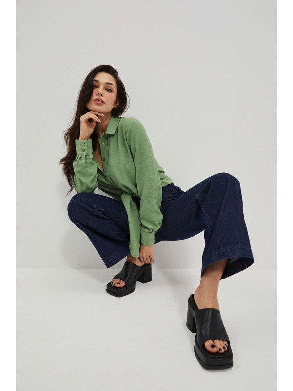 Moodo Ženske jeans hlače Moodo – temno modre