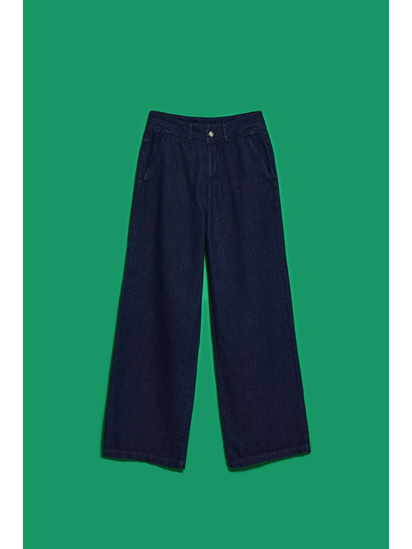 Moodo Ženske jeans hlače Moodo – temno modre