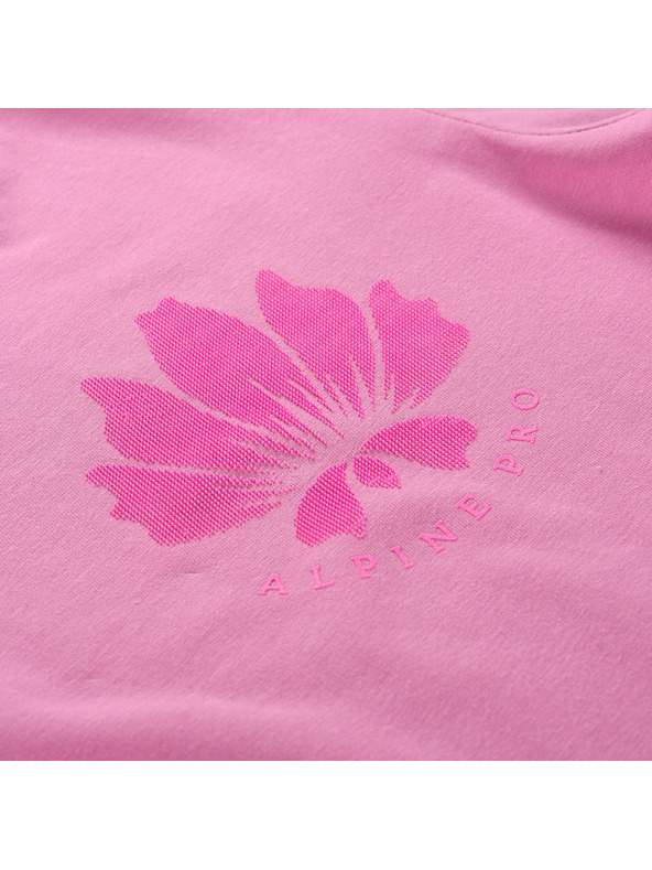 ALPINE PRO Ženska bombažna majica ALPINE PRO SUMEKA cyclamen različica pa
