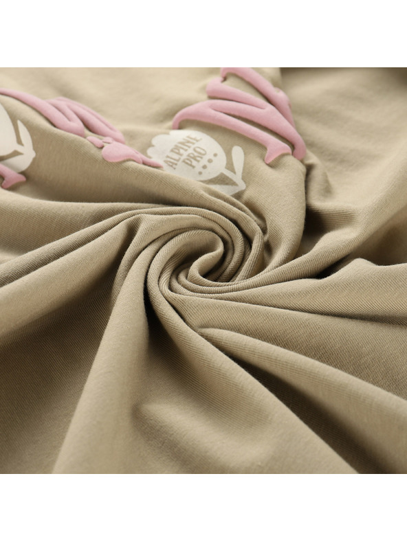 ALPINE PRO Ženska bombažna majica ALPINE PRO SUMEKA twill različica pb