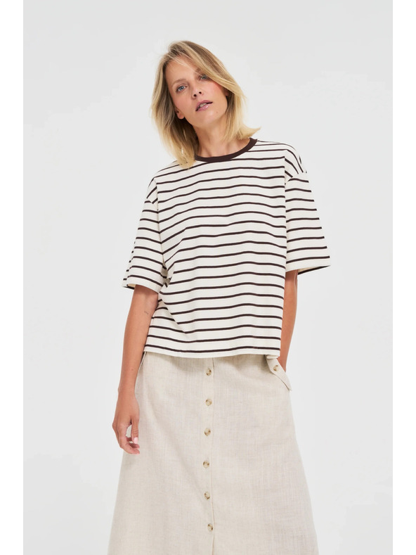 Moodo Ženska črtasta majica Moodo