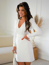 Edoti Kremaste mini obleke ADELLE