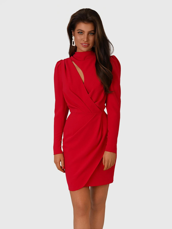 Edoti PATTY mini obleka - rdeča