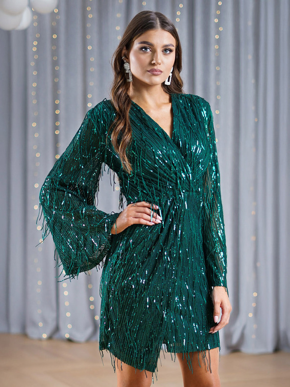 Edoti FREYA mini obleka - zelena