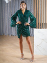 Edoti FREYA mini obleka - zelena