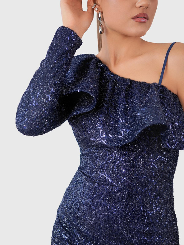 Edoti Mini obleka MARCELLA - temno modra