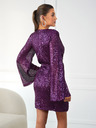 Edoti FREYA mini obleka - vijolična
