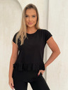 Edoti Majica z volančkom - črna