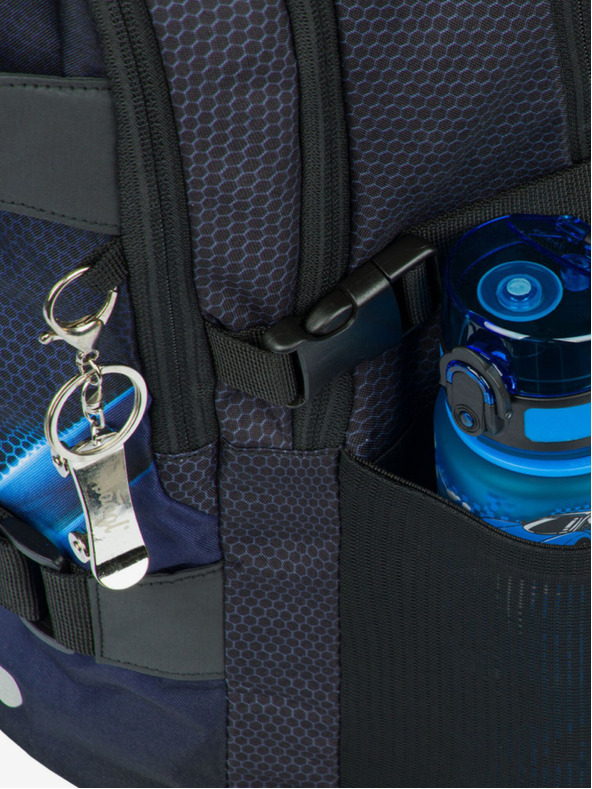 BAAGL  Črni 3 kompleti skate bluelight: nahrbtnik, peresnica, torba Baagl