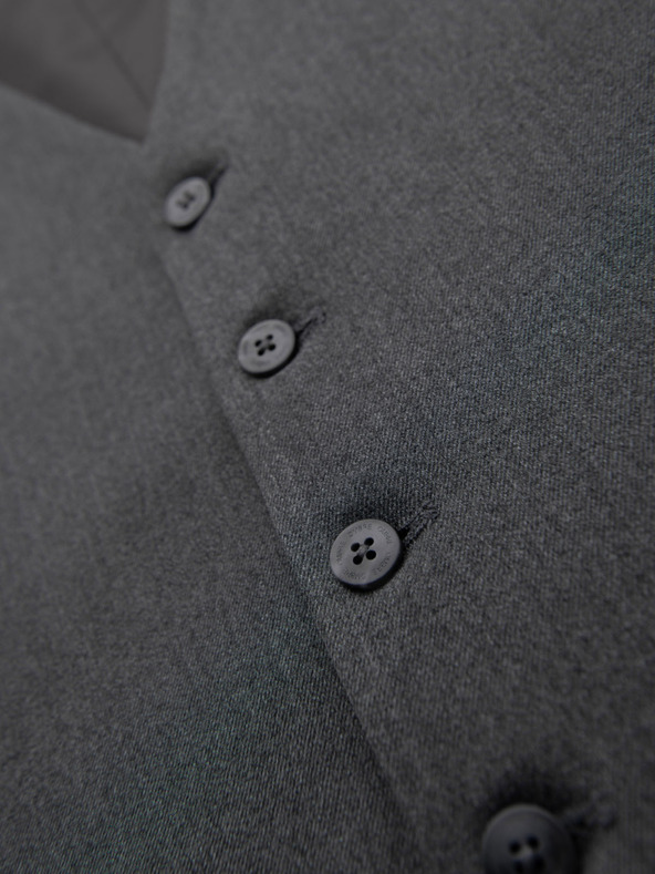 Ombre Clothing Moški sivi suknjič z klasičnimi detajli in podlogo