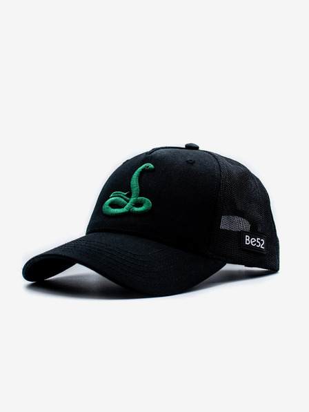 Be52 Be52 Snake kšiltovka premium črna/zelena