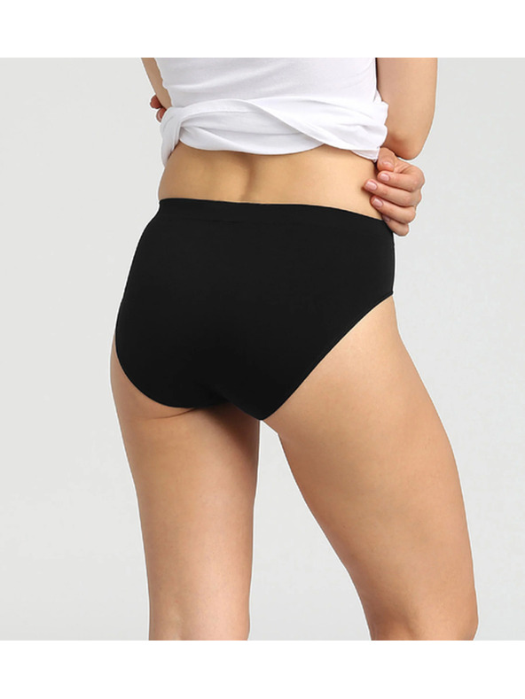 DIM Ženske brezšivne hlačke 2 kosa - črna - bela