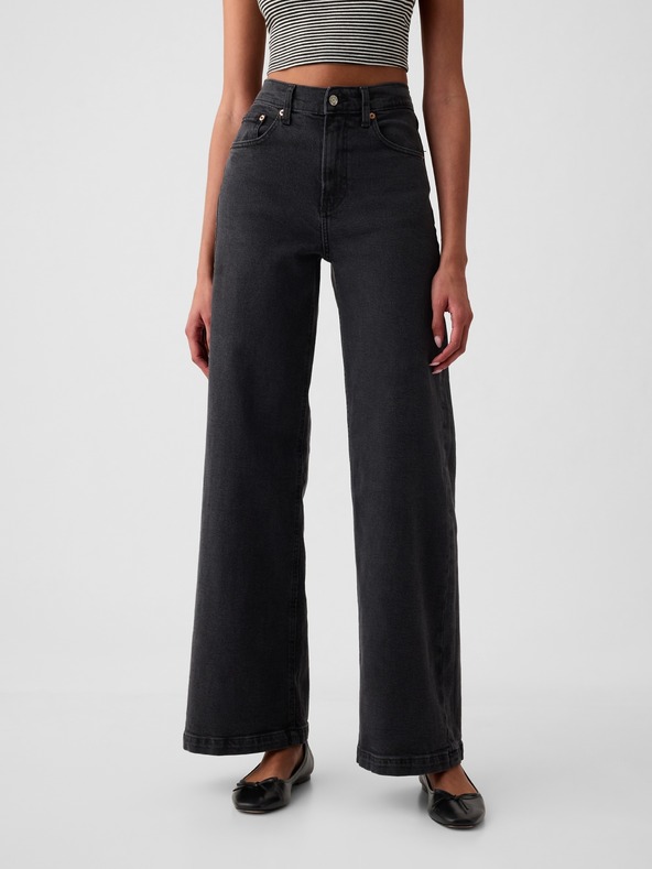 GAP Gap High Rise Stride Wide Jeans