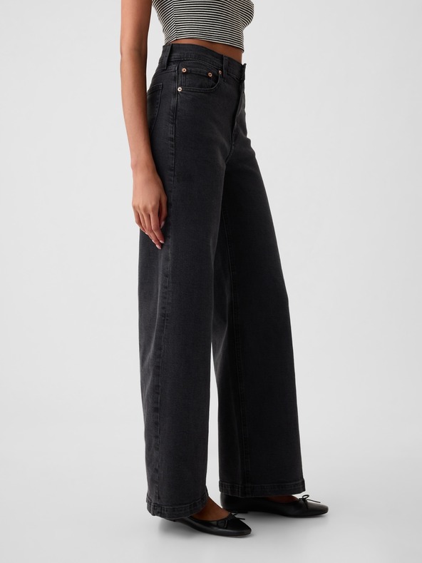 GAP Gap High Rise Stride Wide Jeans